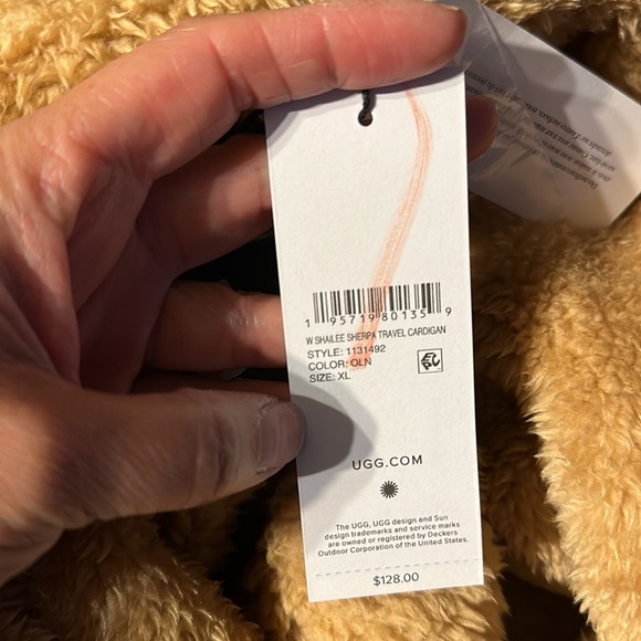 Women’s UGG Sherpa Travel Cardigan Oolang XL - Picture 8 of 8